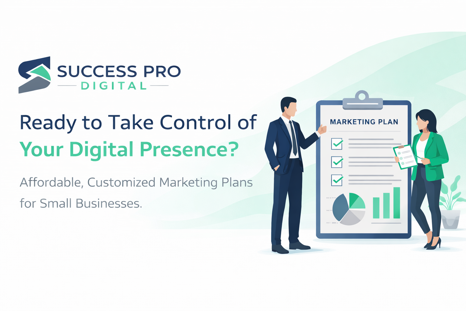 Take control of your digital presence with Success Pro Digital Marketing Plans